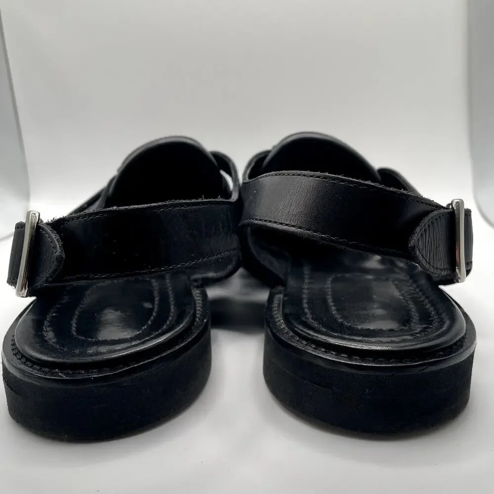 Allen Edmonds Men's Leather Fisherman Slingback Sandals 11 - Picture 12 of 14